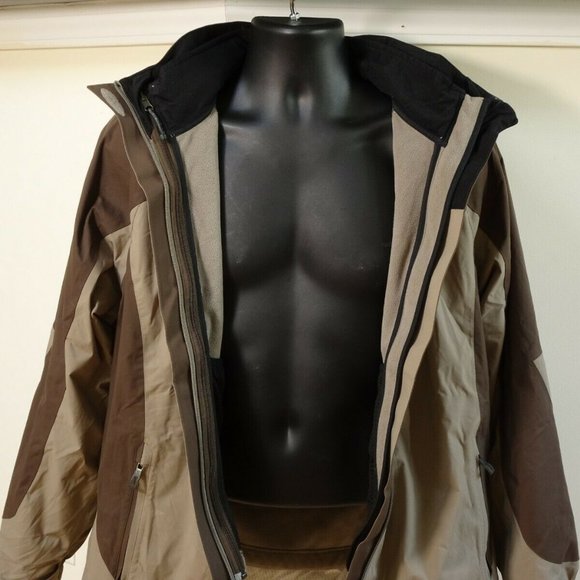 LL Bean Women All Season Jacket Large Removable Polartec Liner Waterproof Shell - Picture 7 of 12